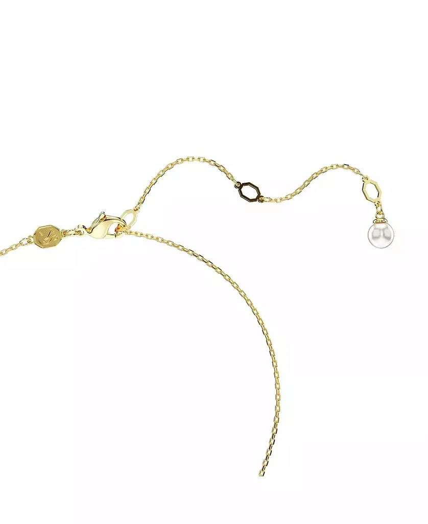 商品Swarovski|Crystal Swarovski Imitation Pearl, Shell, White, Gold-Tone Idyllia Pendant Necklace,价格¥1731,第3张图片详细描述