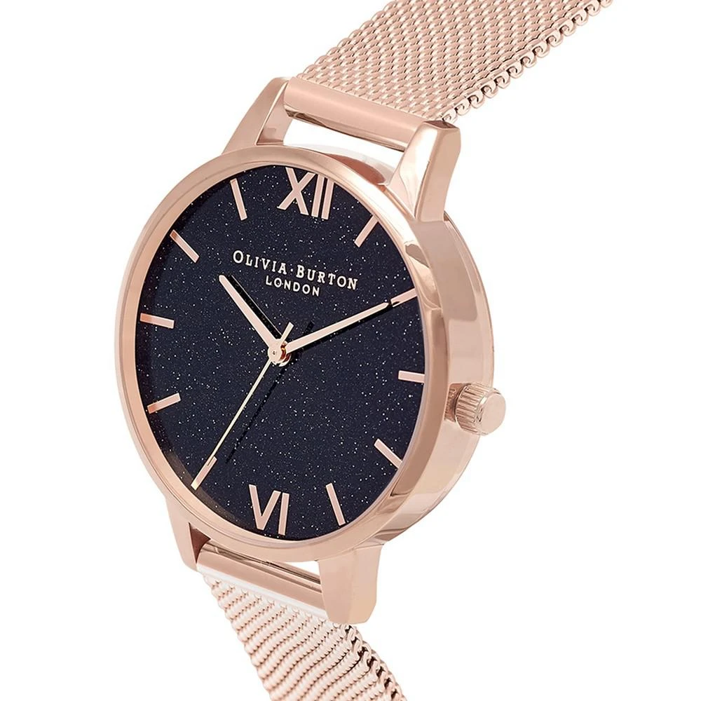 商品Olivia Burton|Women's Classics Rose Gold-Tone Stainless Steel Mesh Bracelet Watch 34mm,价格¥897,第2张图片详细描述