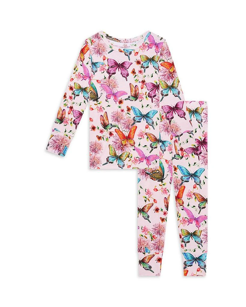 商品Posh Peanut|Girls' Butterfly Print Pajama Set - Baby, Little Kid,价格¥269,第1张图片