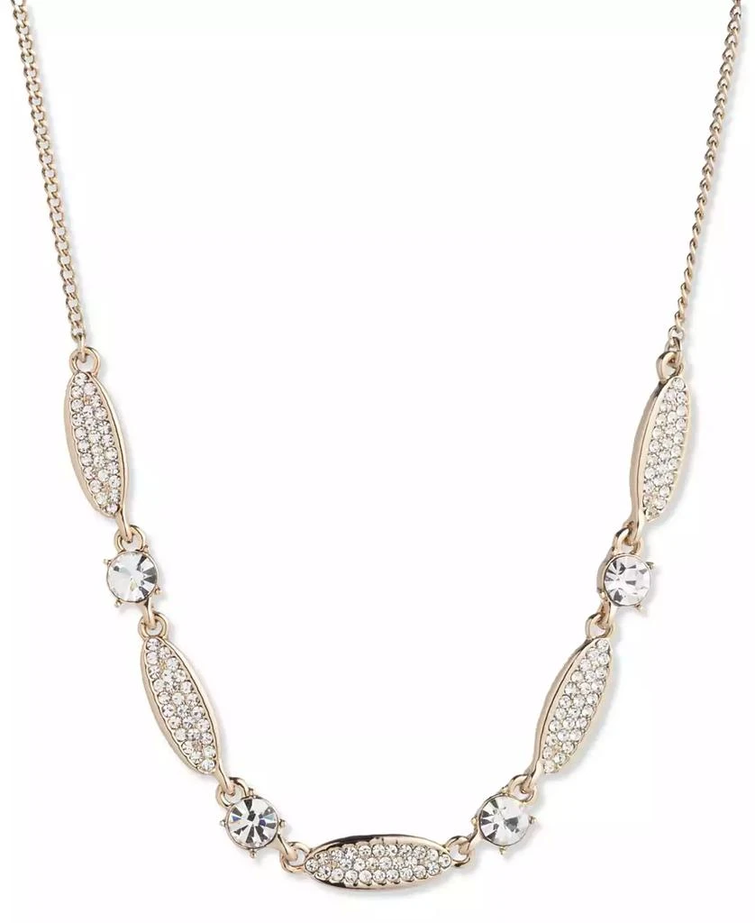 商品Givenchy|Silver-Tone Pavé & Crystal Statement Necklace, 16" + 3" extender,价格¥174,第1张图片