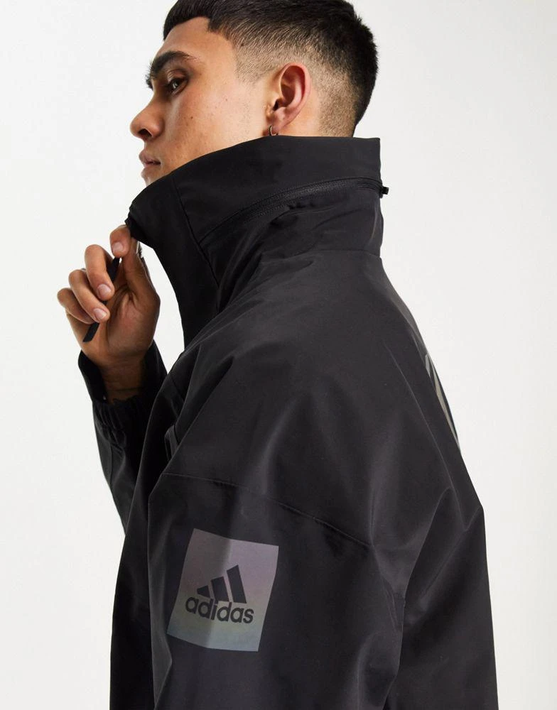 商品Adidas|男款 Terrex My Shelter 黑色防雨夹克,价格¥1584,第3张图片详细描述