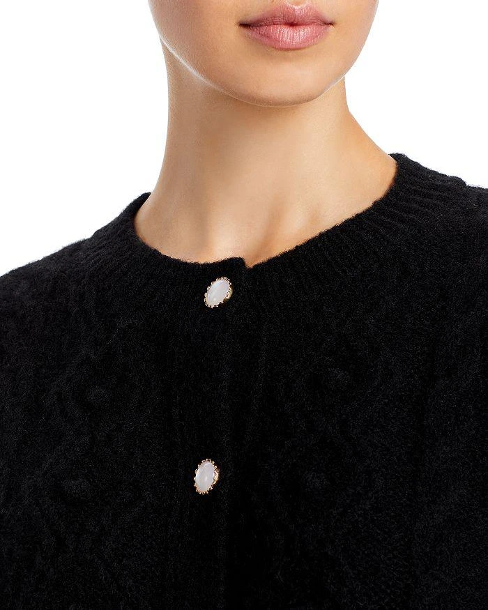 商品AQUA|Embellished Cable Knit Cardigan - 100% Exclusive,价格¥196,第5张图片详细描述