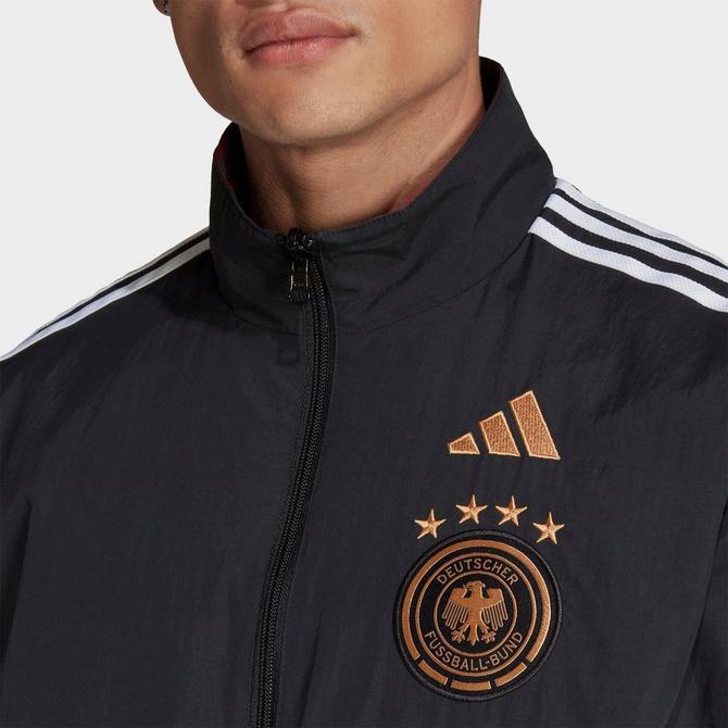 Men's adidas Soccer Reversible Germany 2022 Soccer Anthem Jacket商品第5张图片规格展示