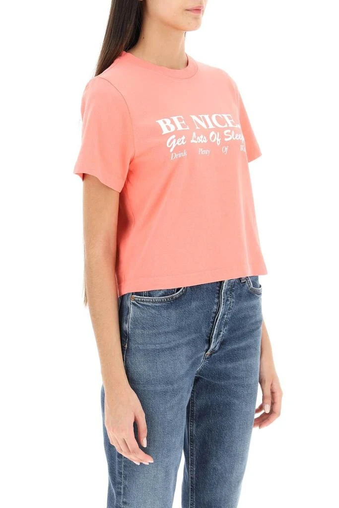 商品Sporty & Rich|BE NICE CROPPED T-SHIRT,价格¥244,第3张图片详细描述