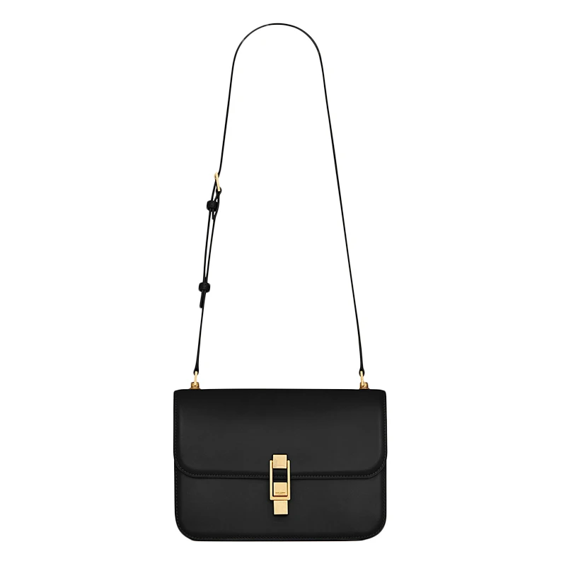 SAINT LAURENT PARIS/圣罗兰 新款CARRÉ BOX系列 女士黑色皮革单肩或斜跨包 6332141YF0W1000 商品