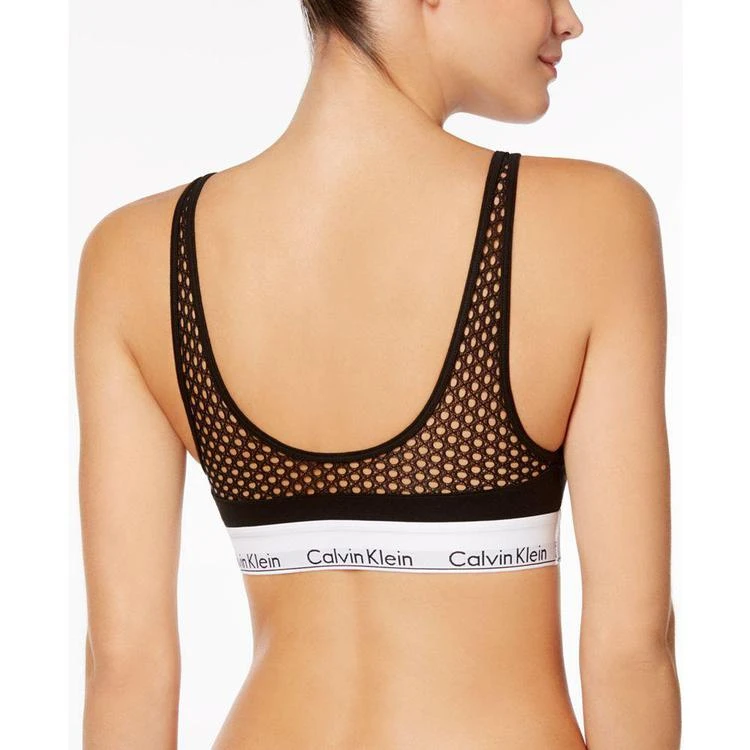 商品Calvin Klein|Modern Cotton Push-Up Fishnet-Panel Bra QF4476,价格¥207,第2张图片详细描述