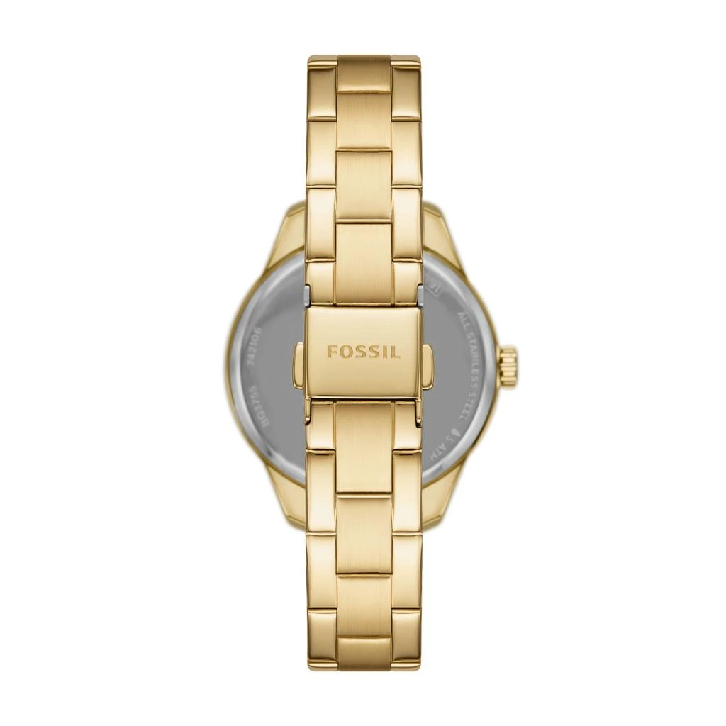 商品Fossil|Fossil Women's Rye Automatic, Gold-Tone Alloy Watch,价格¥548,第1张图片