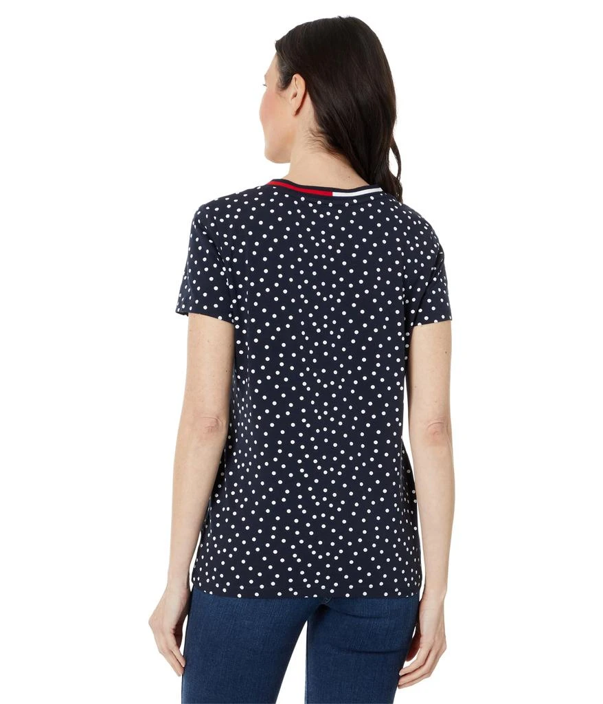 商品Tommy Hilfiger|Short Sleeve V-Neck Dot Tee,价格¥214,第2张图片详细描述