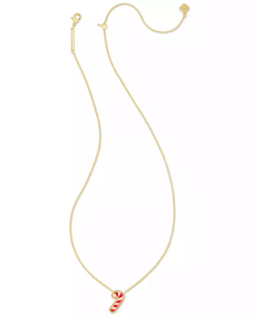 商品Kendra Scott|Gold-Tone Mother of Pearl & Enamel Candy Cane 19" Pendant Necklace,价格¥497,第2张图片详细描述