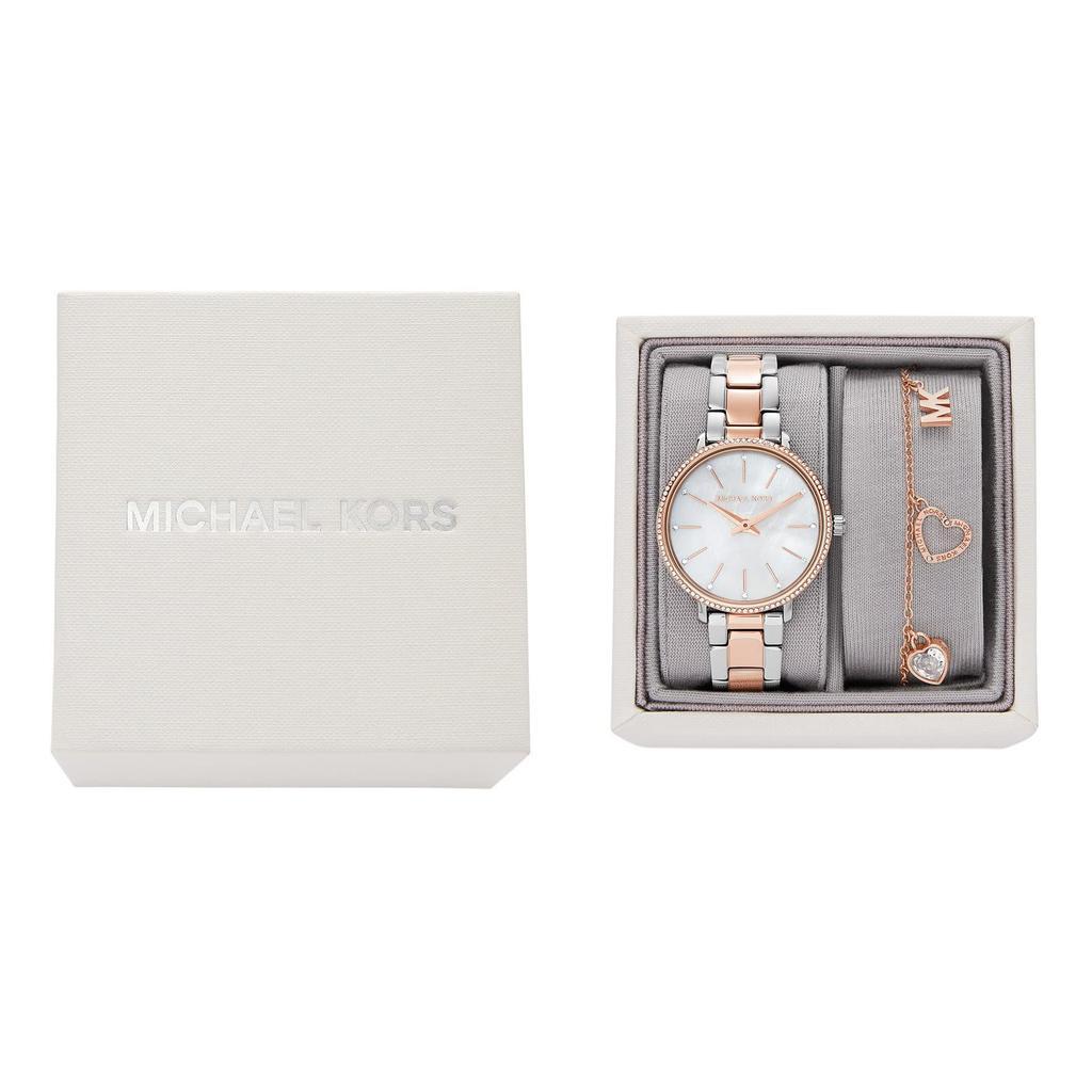 商品Michael Kors|MK1066SET - Mini Pyper 3-Hand Watch,价格¥1251,第6张图片详细描述