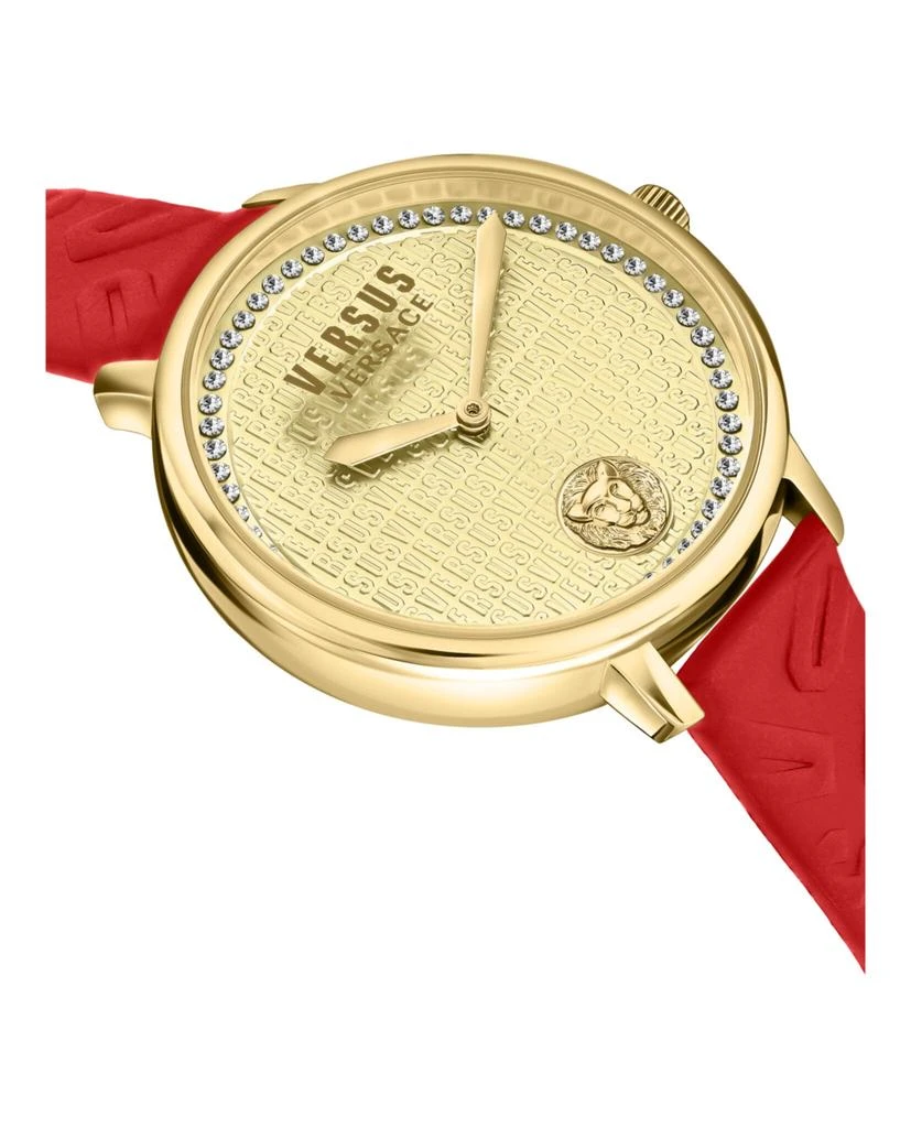 商品Versus Versace|La Villette Crystal Leather Watch,价格¥1810,第3张图片详细描述