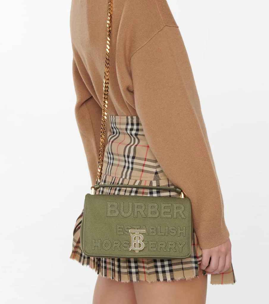 商品Burberry|Lola Small Horseferry canvas shoulder bag,价格¥17756,第2张图片详细描述