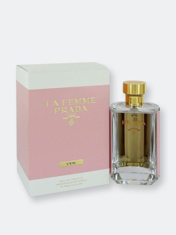 商品Prada|Prada La Femme L'eau by Prada Eau De Toilette Spray 3.4 oz 3.4OZ,价格¥518,第1张图片