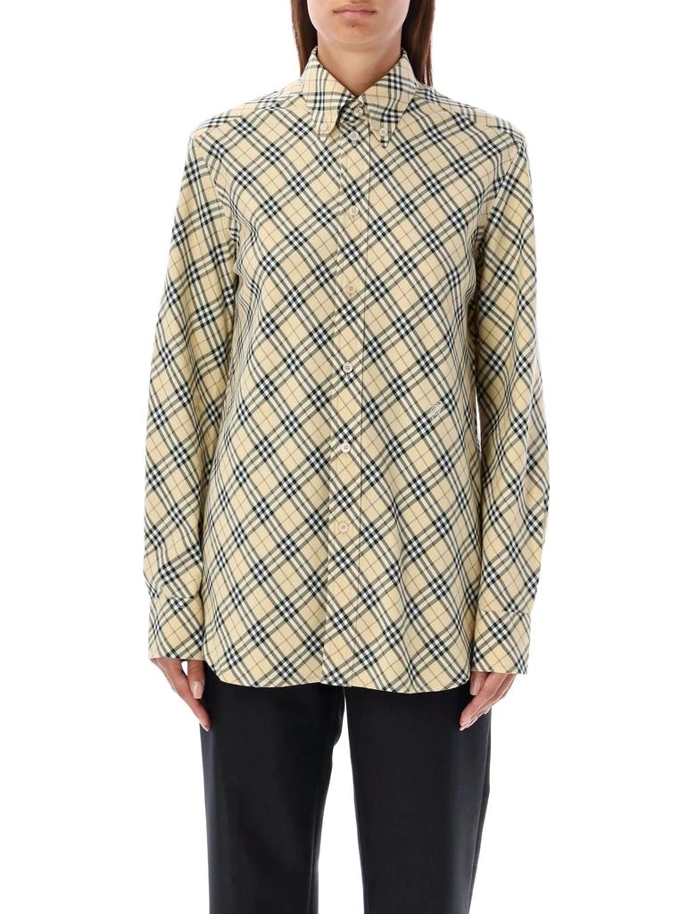 商品Burberry|CHECKED OVERSIZED SHIRT,价格¥3390,第1张图片