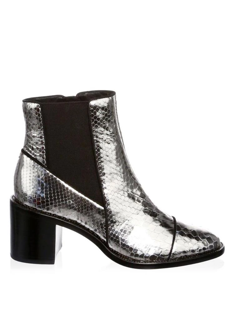 商品Alexandre Birman|Margareth Metallic Python Boots,价格¥3450,第5张图片详细描述