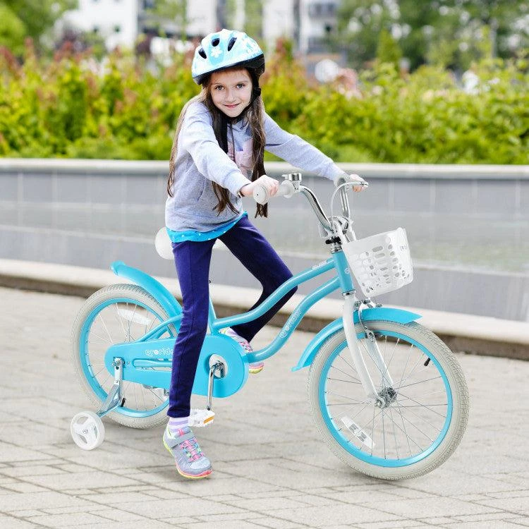 商品BreeBe|Blue & White Kids Bike with Dual Brakes and Adjustable Seat,价格¥780,第2张图片详细描述