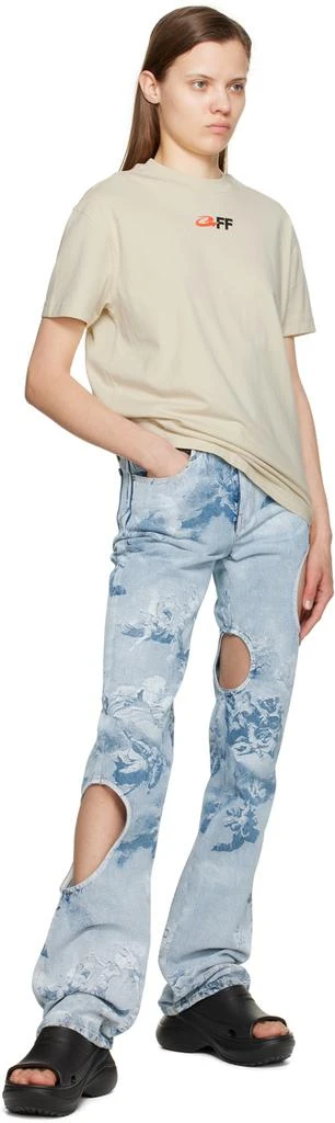 商品Off-White|Blue Sky Meteor Cool Jeans,价格¥2335,第4张图片详细描述