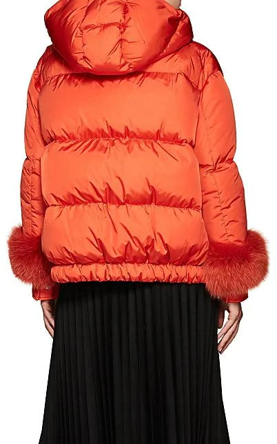 商品Moncler|Effraie Fur-Cuff Down-Quilted Puffer Jacket,价格¥4502,第3张图片详细描述