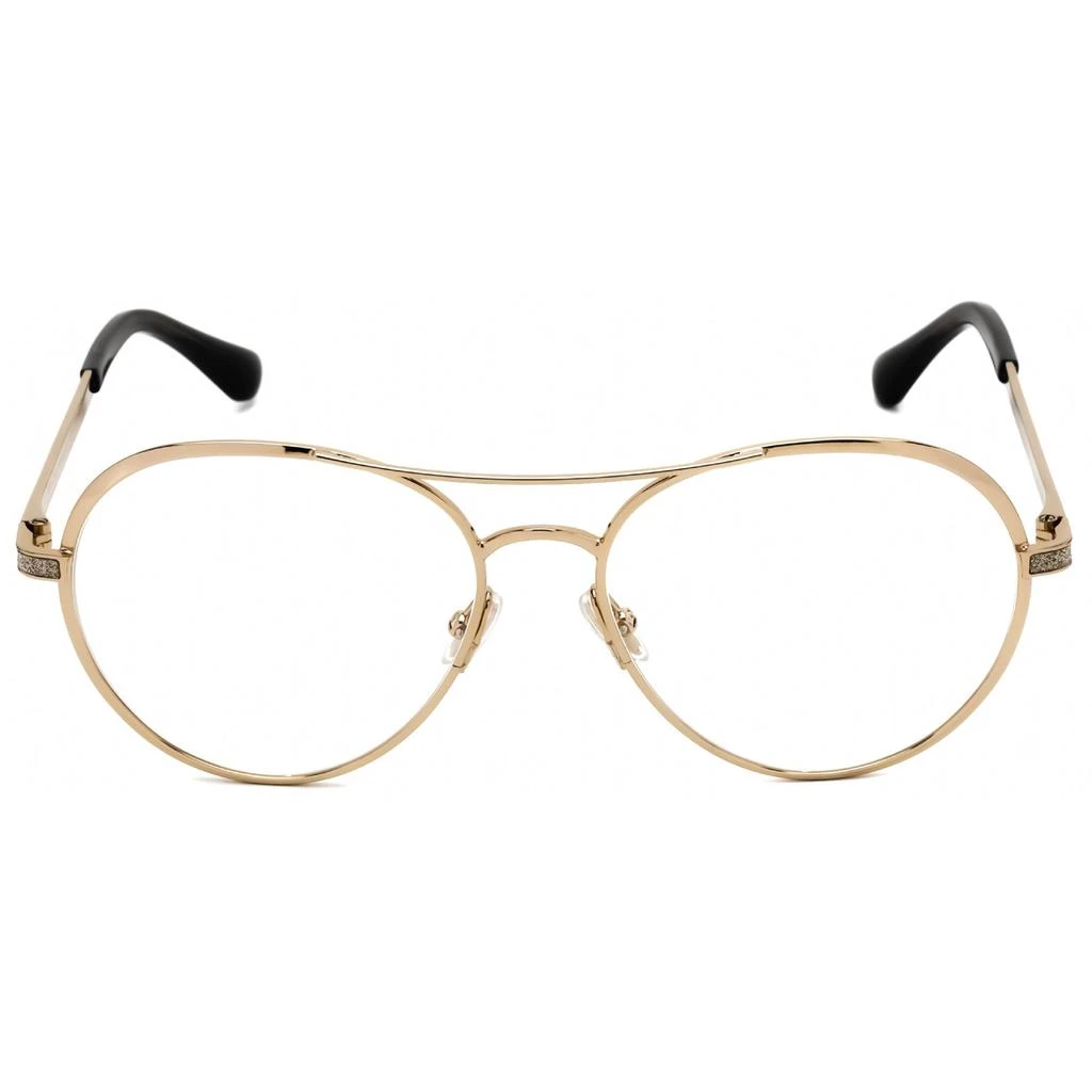商品Jimmy Choo|Jimmy Choo Women's Eyeglasses - Clear Demo Lens Gold and Grey Frame | JC 244 02F7 00,价格¥439,第2张图片详细描述