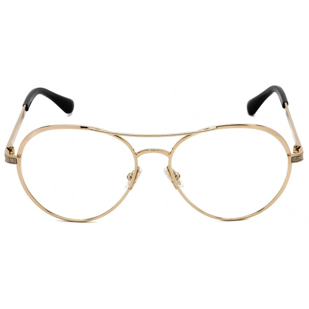 商品Jimmy Choo|Jimmy Choo Women's Eyeglasses - Clear Demo Lens Gold and Grey Frame | JC 244 02F7 00,价格¥460,第2张图片详细描述