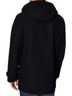 商品Nautica|Toggle Wool-Blend Hooded Coat,价格¥916,第4张图片详细描述