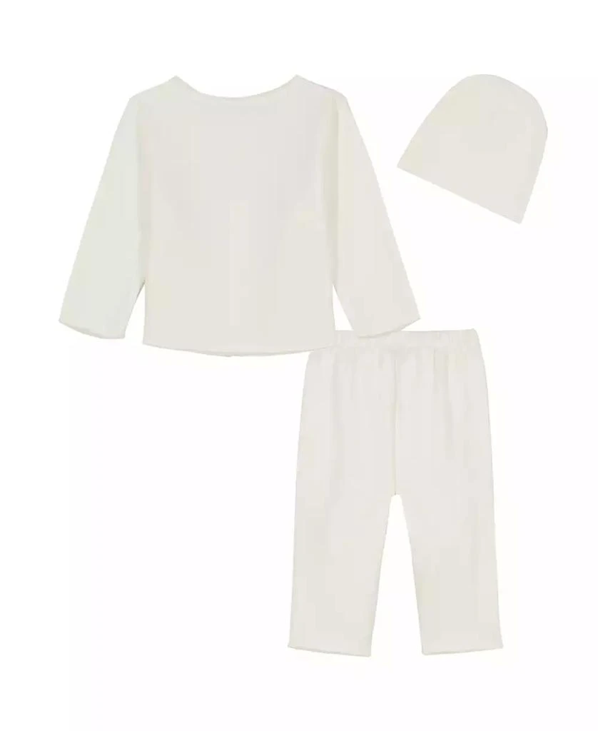 商品Calvin Klein|Baby Boys 3-Piece Take-Me-Home Cardigan, Pant and Cap Set,价格¥81,第2张图片详细描述