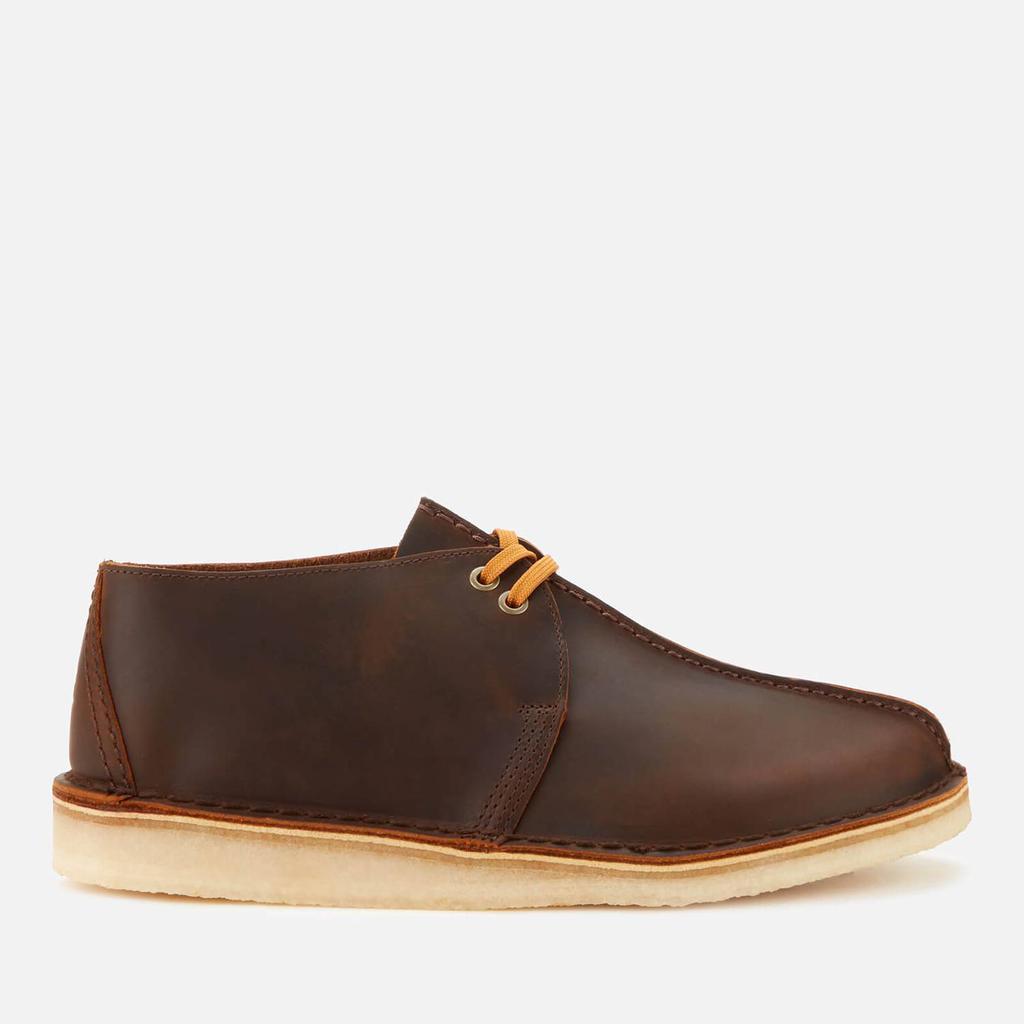 商品Clarks|Clarks Originals Men's Desert Trek Leather Shoes - Beeswax,价格¥1057,第1张图片