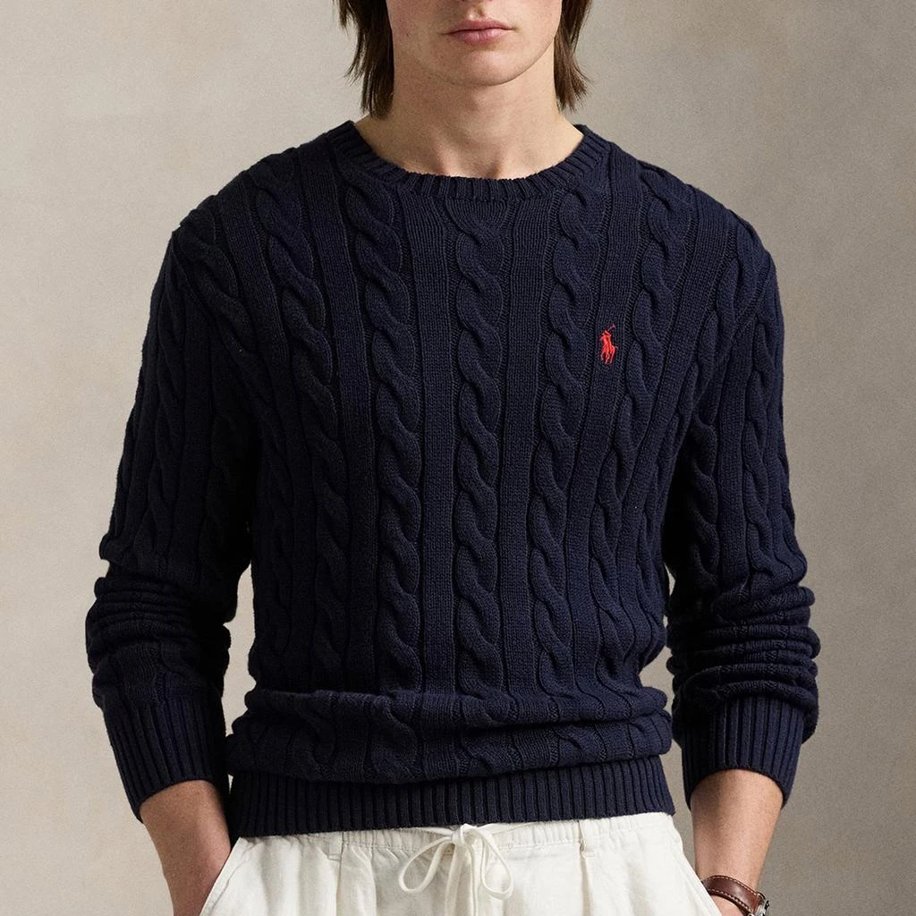 商品Ralph Lauren|Polo Ralph Lauren Roving Cotton Cable-Knit Jumper,价格¥1204,第1张图片