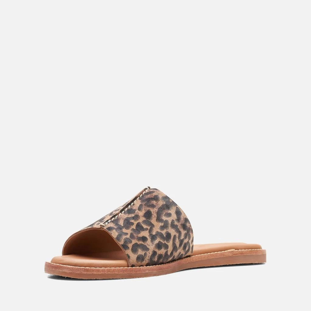 商品Clarks|Clarks Women's Karsea Suede Mules - Leopard,价格¥107,第3张图片详细描述