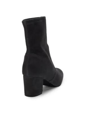 商品Stuart Weitzman|Siggy 60 Suede Block Heel Sock Boots,价格¥1813,第5张图片详细描述