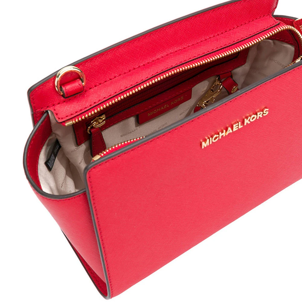 Michael Kors 迈克高仕 女士亮红色牛皮斜挎包 30T3GLMM2L-brightred 商品