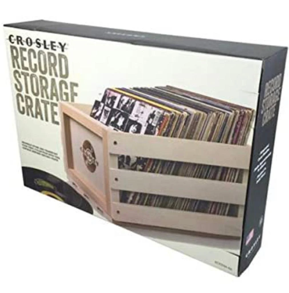 商品Crosley|Record Storage Crate Holds Up To 75 Albums,价格¥607,第5张图片详细描述