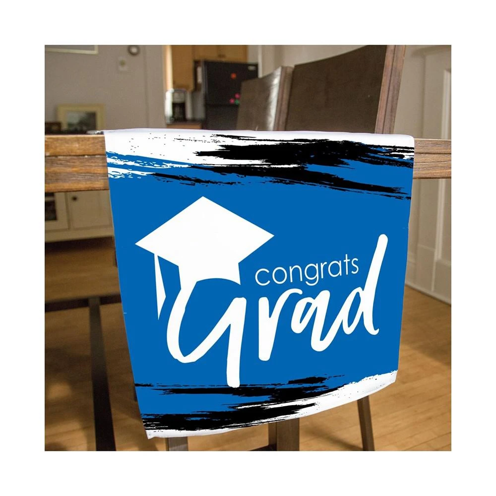 商品Big Dot of Happiness|Blue Grad - Best is Yet to Come Grad Party Decor - Cloth Table Runner 13 x 70 in,价格¥164,第2张图片详细描述