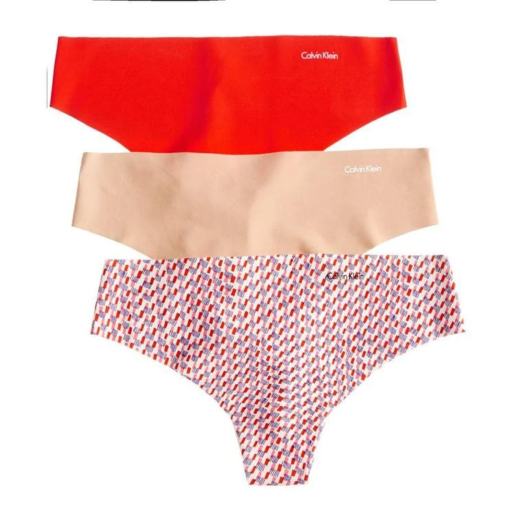 商品Calvin Klein|Invisibles Thong 3-Pack QD3558,价格¥149,第1张图片