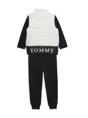 商品Tommy Hilfiger|Baby Boy’s 3-Piece Logo Vest, Top & Joggers Set,价格¥338,第2张图片详细描述