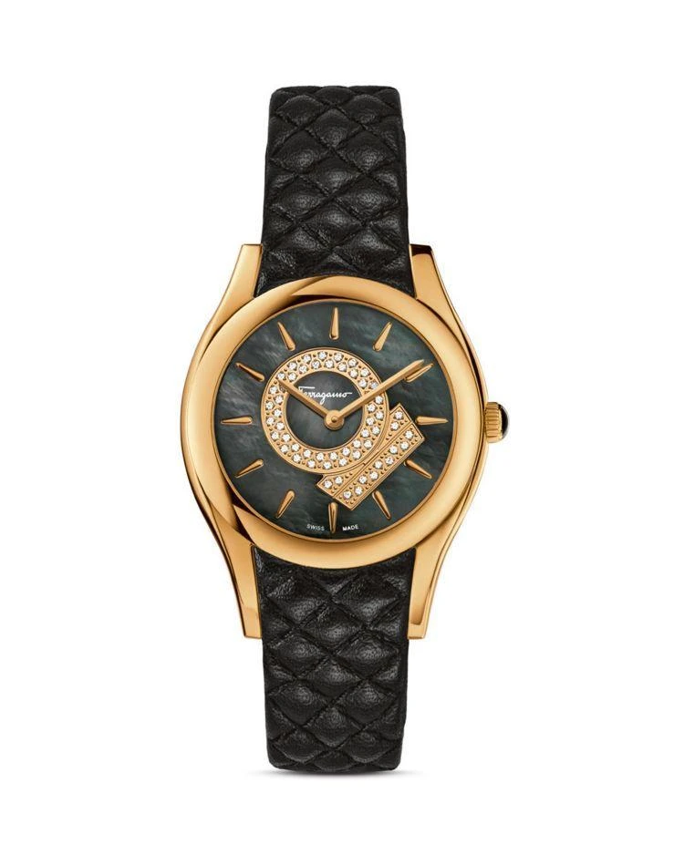 商品Salvatore Ferragamo|Lirica Gold Ion Plated Stainless Steel Watch, 33mm,价格¥11652,第1张图片