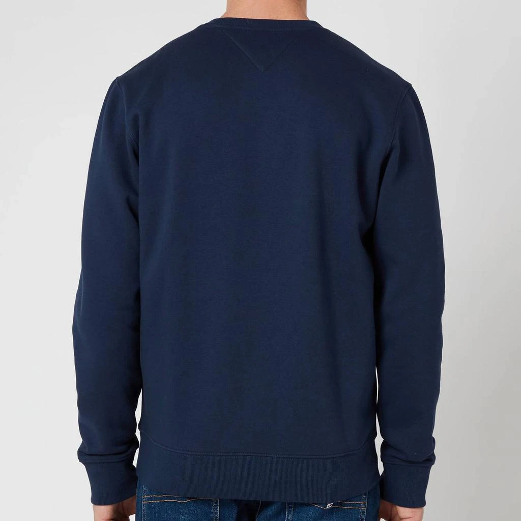 商品Tommy Hilfiger|Tommy Jeans Men's Regular Fleece Crewneck Sweatshirt - Twilight Navy,价格¥454,第2张图片详细描述