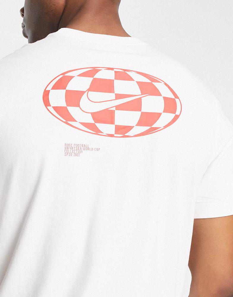 Nike Football World Cup 2022 Croatia unisex voices t-shirt in white商品第4张图片规格展示