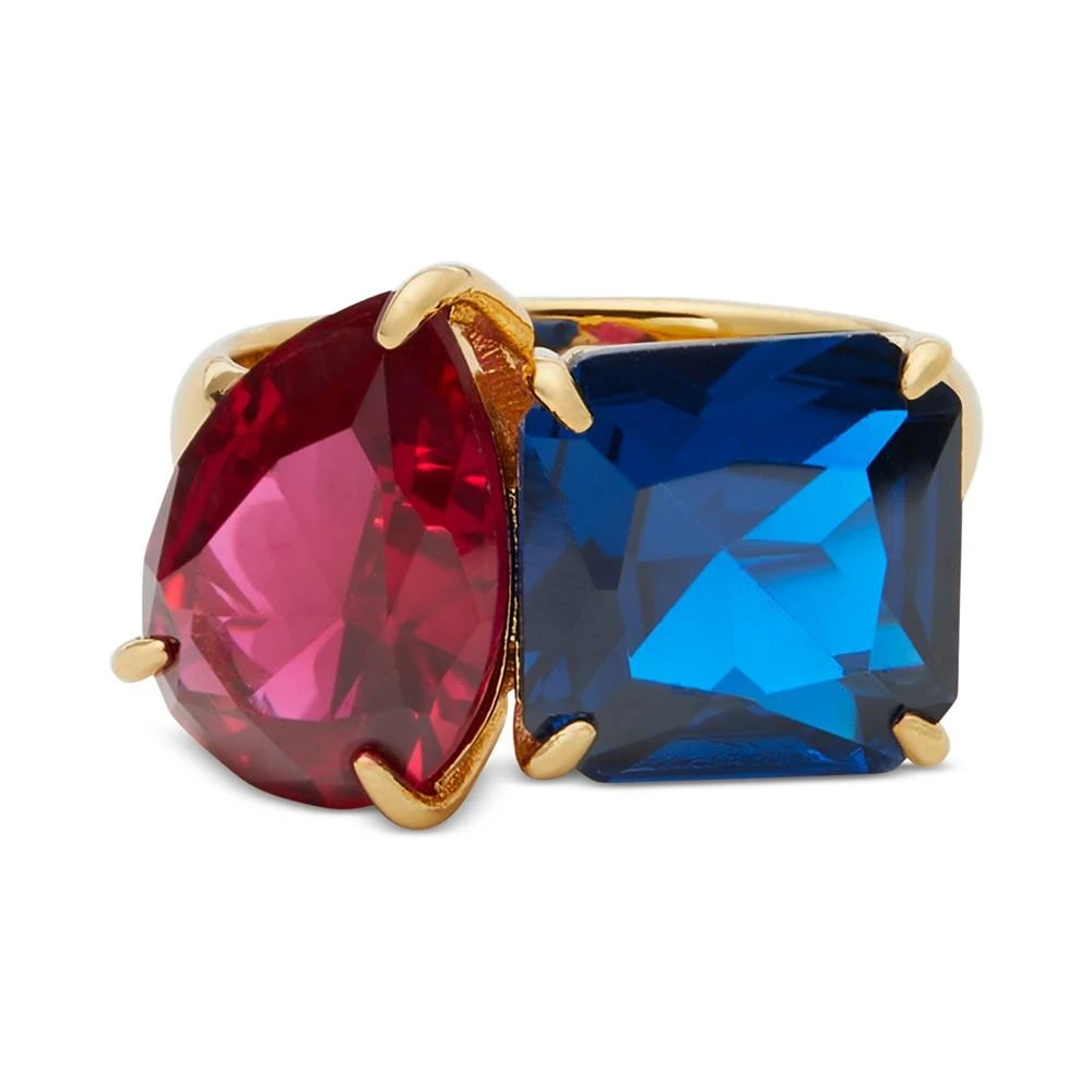 商品Kate Spade|Gold-Tone Double Color Crystal Ring,价格¥491,第1张图片