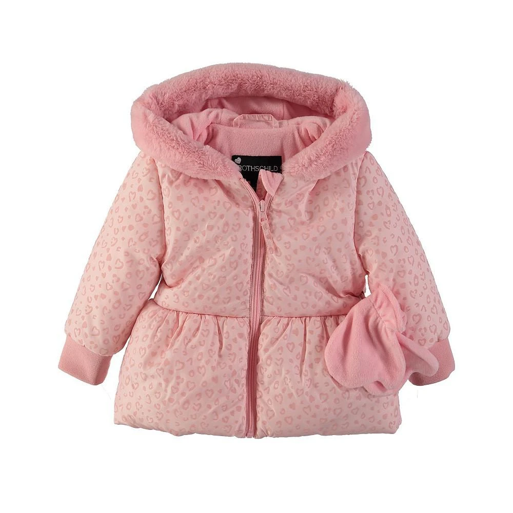 商品S Rothschild & CO|Rothschild Baby Girls Printed Peplum Jacket with Mittens,价格¥139,第4张图片详细描述