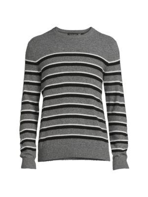 Striped Heathered Cashmere Sweater商品第3张图片规格展示