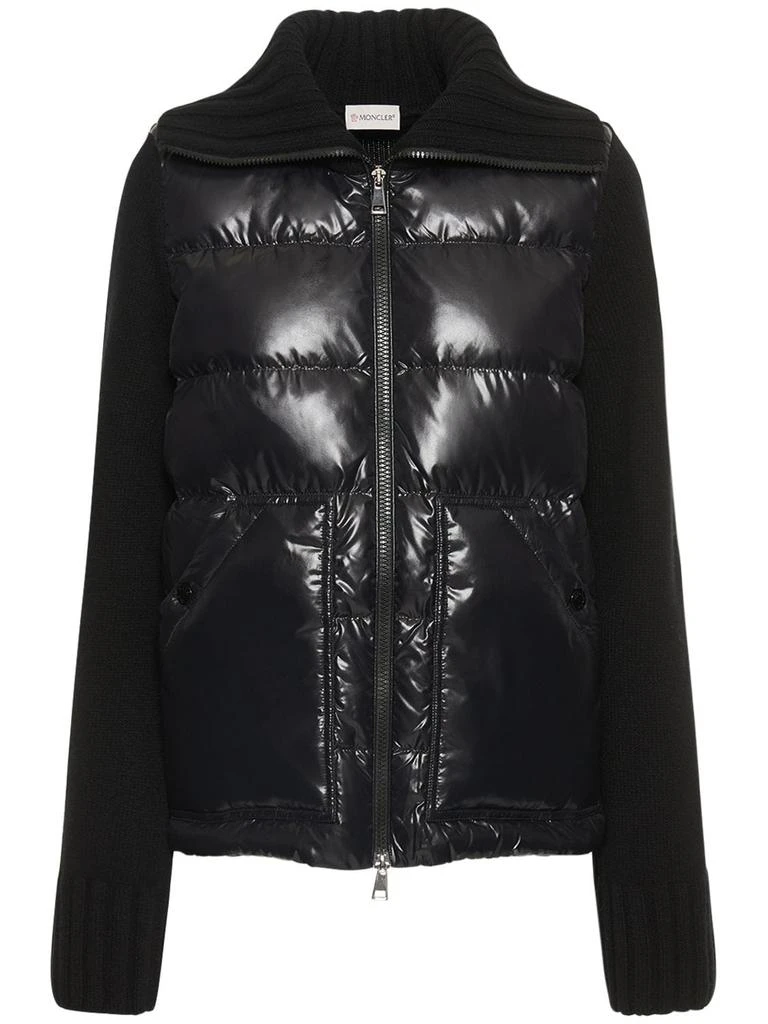 商品Moncler|Wool & Nylon Down Zip Cardigan Jacket,价格¥8030,第1张图片