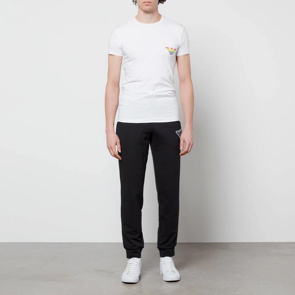 商品Emporio Armani|Emporio Armani Men's Rainbow T-Shirt - White,价格¥173,第3张图片详细描述