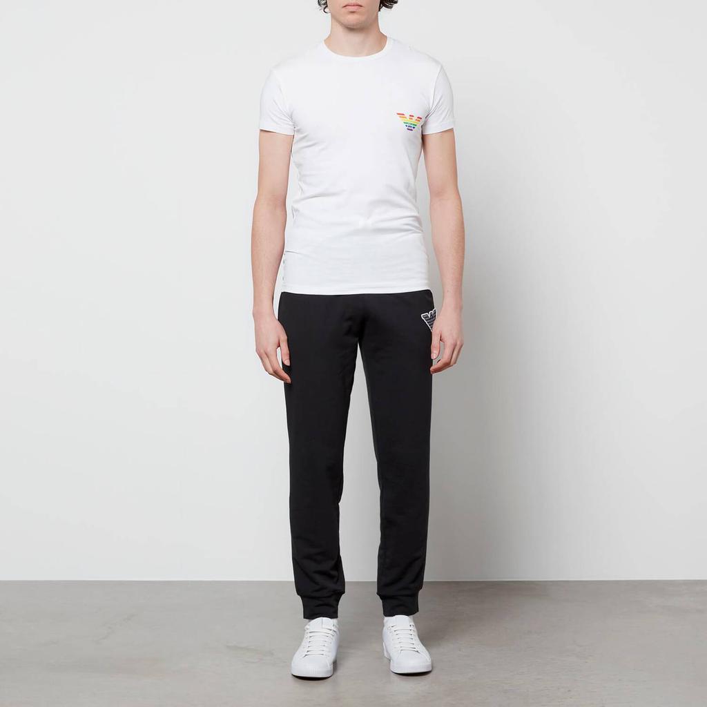 商品Emporio Armani|Emporio Armani Men's Rainbow T-Shirt - White,价格¥196,第5张图片详细描述