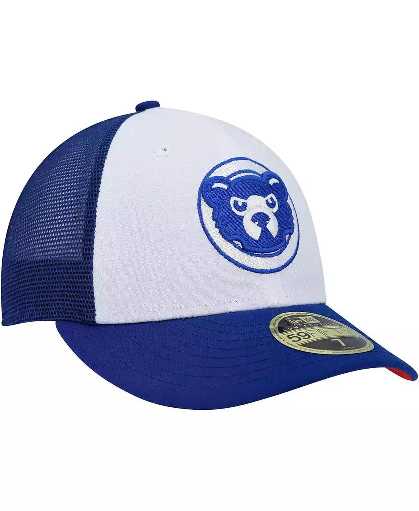 商品New Era|Men's White, Royal Chicago Cubs 2023 On-Field Batting Practice Low Profile 59FIFTY Fitted Hat,价格¥329,第2张图片详细描述