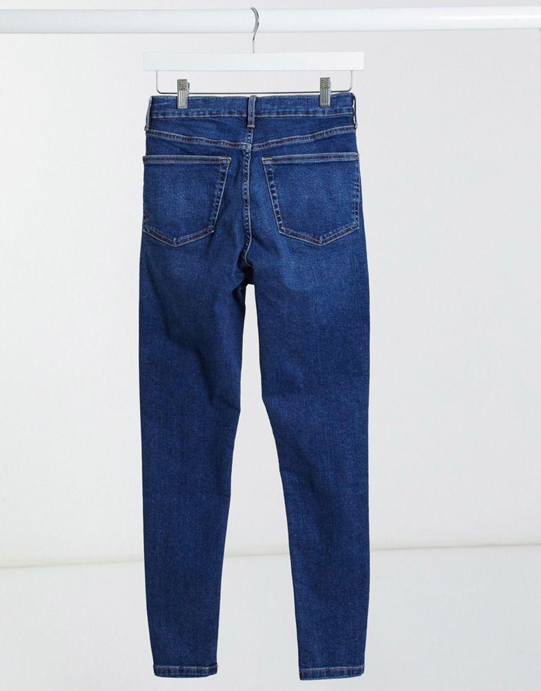 Topshop Jamie jeans in rich blue商品第2张图片规格展示