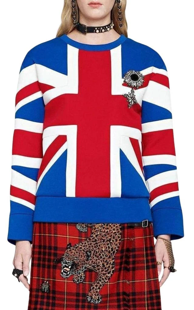 商品Gucci|Union Jack Jersey Sweatshirt,价格¥6533,第3张图片详细描述