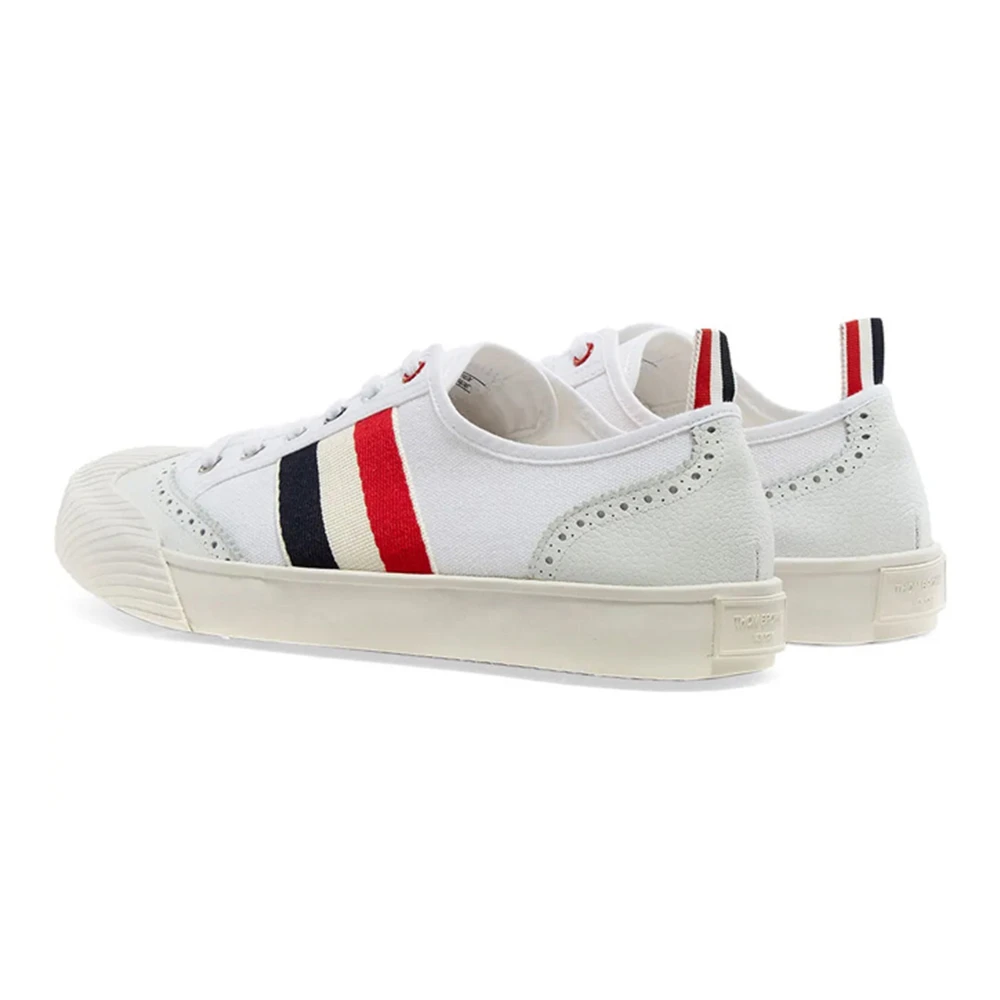 THOM BROWNE 汤姆·布朗 男士白色棉质运动鞋 MFD140A-01588-100 商品