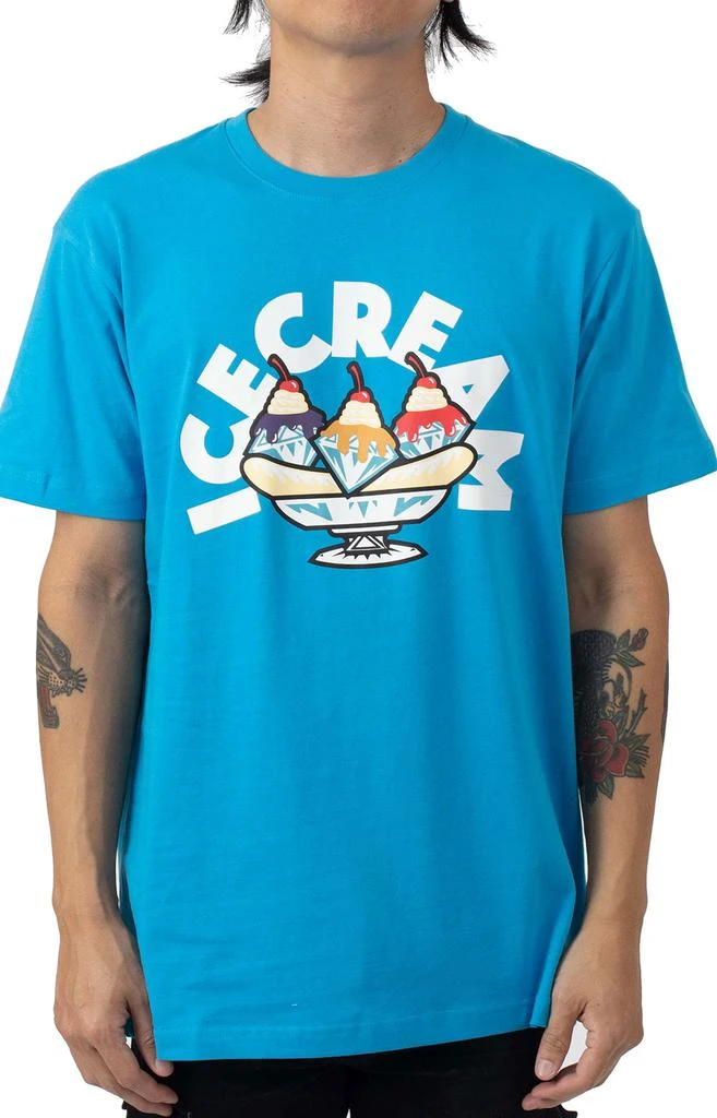 商品Icecream|Diamond Split T-Shirt - Malibu Blue ,价格¥195,第1张图片