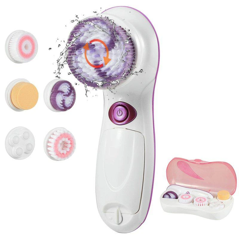 商品VYSN|Multi Functional Electric Cleansing 5 In 1 Face Waterproof Spin Brush For Gentle Exfoliating And O Acne, Blackheads And Dead Skin, Cleansing Face,价格¥748,第1张图片